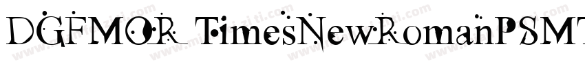 DGFMOR TimesNewRomanPSMT字体转换